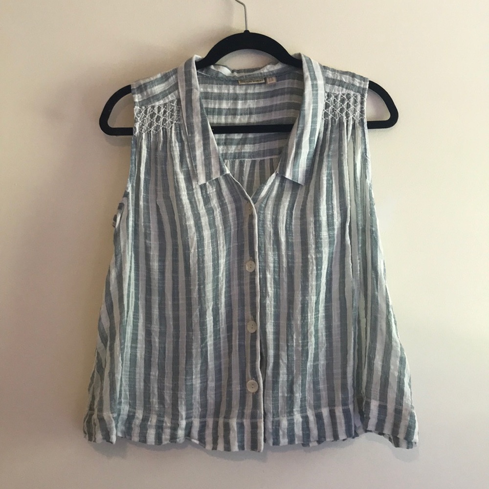 Blue & White Striped Tank!